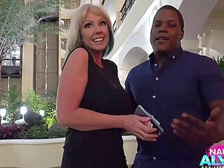 Hotwife Horny Alysha Picks Up Big Black Dick On The
