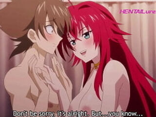 Big-titted Rias gives wet oral as Christmas reward after Issei catches her sneaking down the chimney ⋆ Parody ⋆ HS DxD