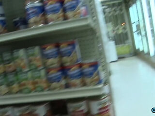 Once They Find A Spot Without Cameras The Curvy Blonde Gets Railed In The Store