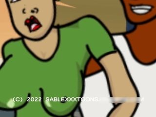 Big Ass Nigerian Drinks Seller MILF get Fucked By Big Dick  (Animated)