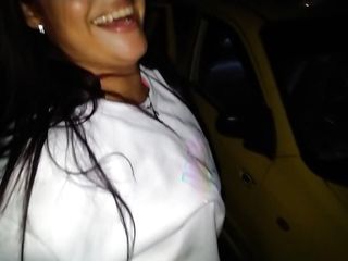fucking with the taxi driver in public outdoor place after masturbating my pussy in the taxi cab and my cuckold films