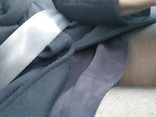 Upskirt stocking garter belt