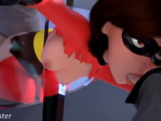 helen parr stuck in the door