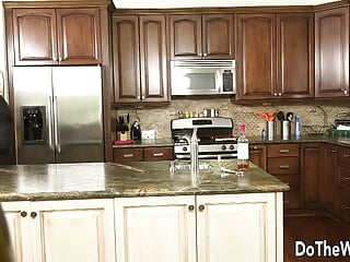 Blonde Housewife Nikki Delano Fucks in Front Swinging Couple