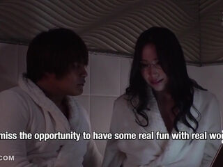 On A Business Trip, I Was Caught In A Downpour And Ended Up Sharing A Room With A Plain-looking, Big-breasted Employee Wearing Glasses