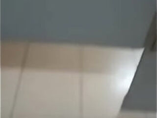 Showing off my pretty feet in the restroom