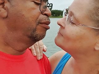 Cumslut gets kissed by the water