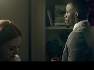 Redhead bitch letting this big black cock boss fuck her hard