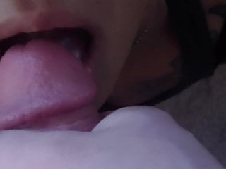 Cum To Tongue - Met This Crazy At MeroFuck.com!