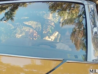 Curvy Buxom Blonde Highway Patrol Officer Entices a Big-dicked Driver Into Wild Sex In the Forest