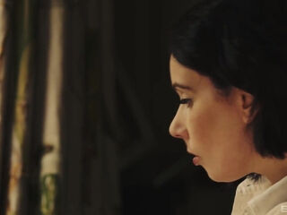 Fit Brunette British MILF Belle O'Hara Gets Fucked Hard On the Kitchen Table On X-mas Eve