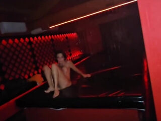Sexy Fit Buxom Brunette Gets Her Cunt Drilled Hard Up To Squirting In the Night Club's Private Room