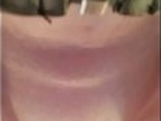 Trashy MILF'_s cum overload drips down onto the camera