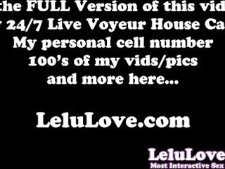 'Watch me record a vibrator masturbating custom behind the scenes after doing my makeup & hair on my live show - Lelu Love'