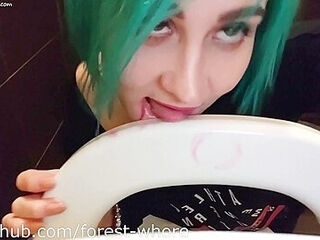 Forest Whore - Licking Public Toilets