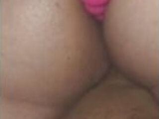 BBW Using Anal Beads on Tight Asshole