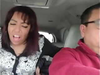 Being fucked by a stranger in the backseat of our car while the love of my life drives...