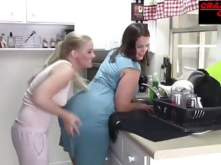 Lesbian Fucking In The Kitchen