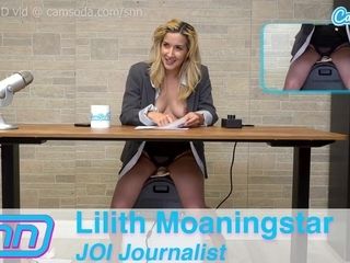 Camsoda - JOI reporter Lilith Moaningstar masturbating