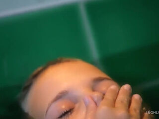 Cute Teen 18+ Girl Solo In The Bathtub