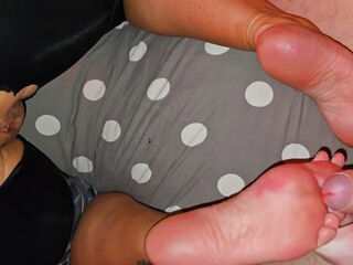 Stepmom in Ripped Tight-fitting Shorts Indulges in Passion