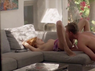 Red Fox - Redhead Teen 18+ With Natural Perky Tits Riding Big Dick