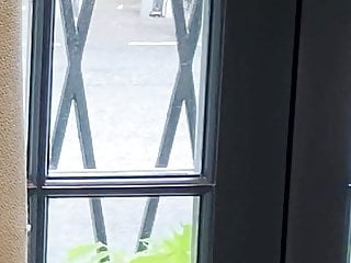Cock flashing a milf from my window 2