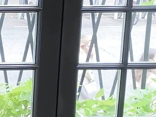 Cock flashing a milf from my window