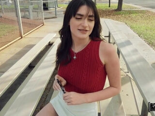 Naughty Mia Taylor Gets A Present Box With Anal Plug!