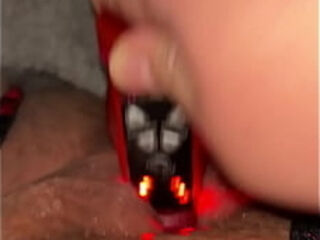 Cumming with my rabbit toy